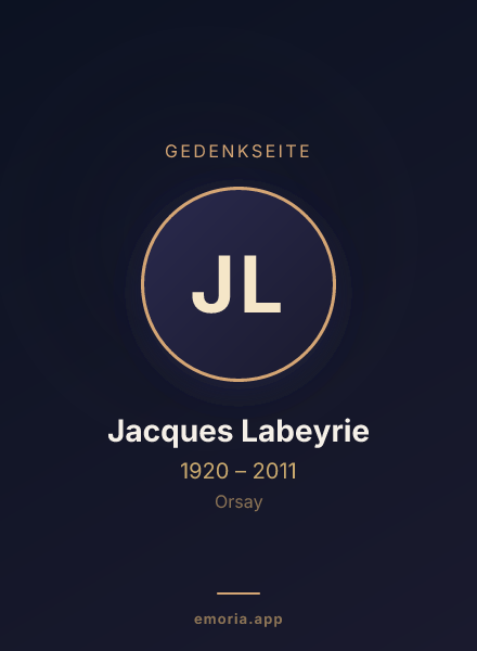 Gedenkportrait von Jacques Labeyrie