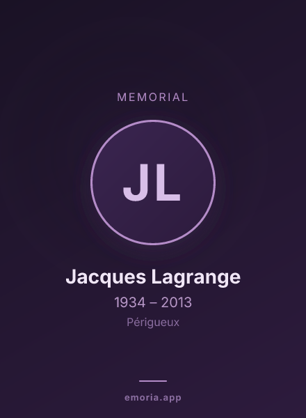 Memorial portrait of Jacques Lagrange