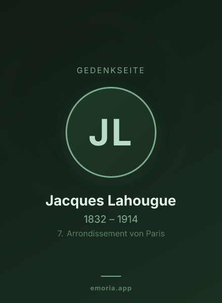 Gedenkportrait von Jacques Lahougue