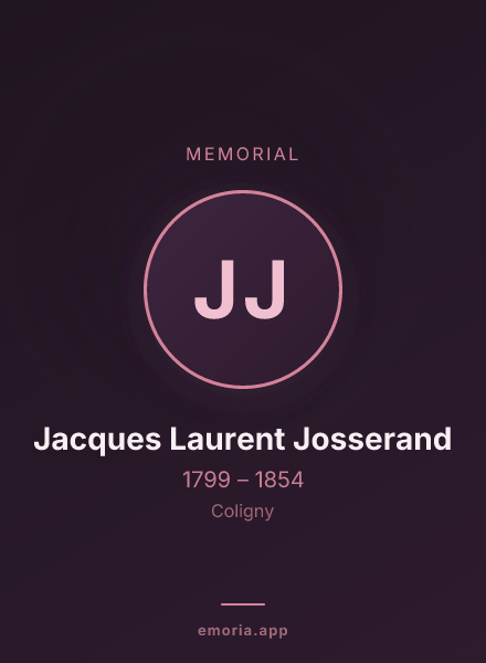 Memorial portrait of Jacques Laurent Josserand