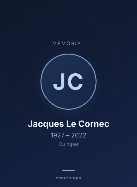 Memorial portrait of Jacques Le Cornec