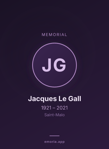 Memorial portrait of Jacques Le Gall