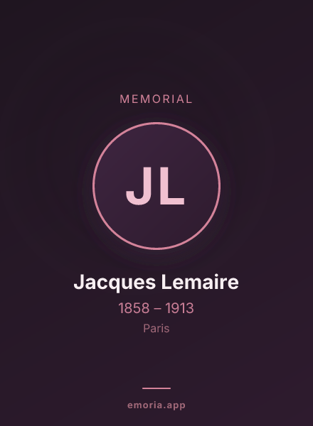 Memorial portrait of Jacques Lemaire