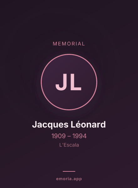 Memorial portrait of Jacques Léonard