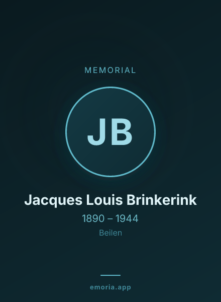 Memorial portrait of Jacques Louis Brinkerink