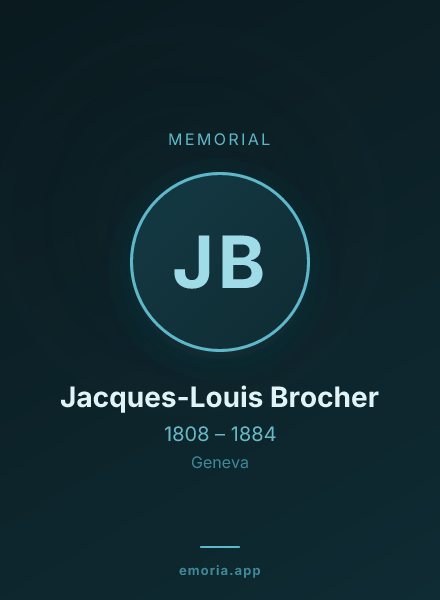 Memorial portrait of Jacques-Louis Brocher