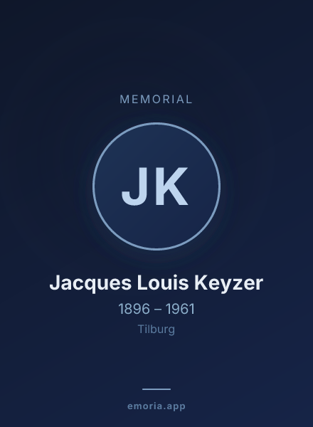 Memorial portrait of Jacques Louis Keyzer