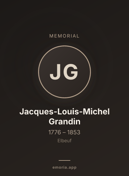 Memorial portrait of Jacques-Louis-Michel Grandin