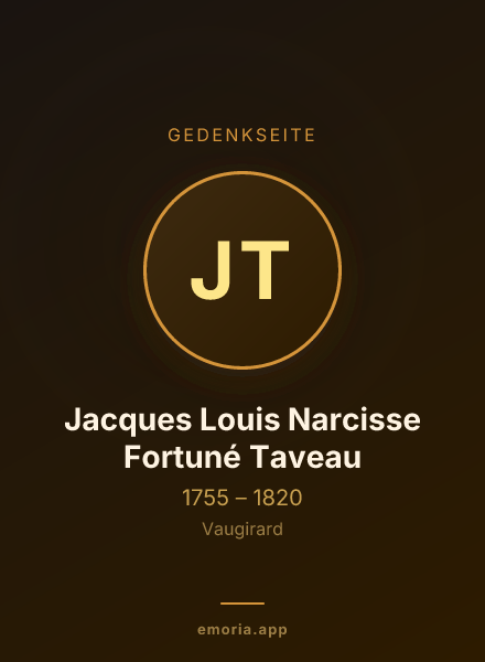 Gedenkportrait von Jacques Louis Narcisse Fortuné Taveau