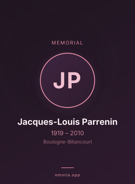 Memorial portrait of Jacques-Louis Parrenin