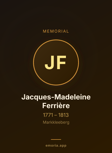 Memorial portrait of Jacques-Madeleine Ferrière