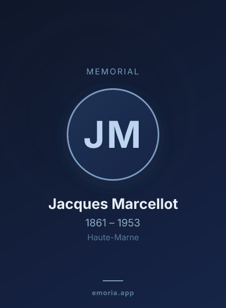 Memorial portrait of Jacques Marcellot
