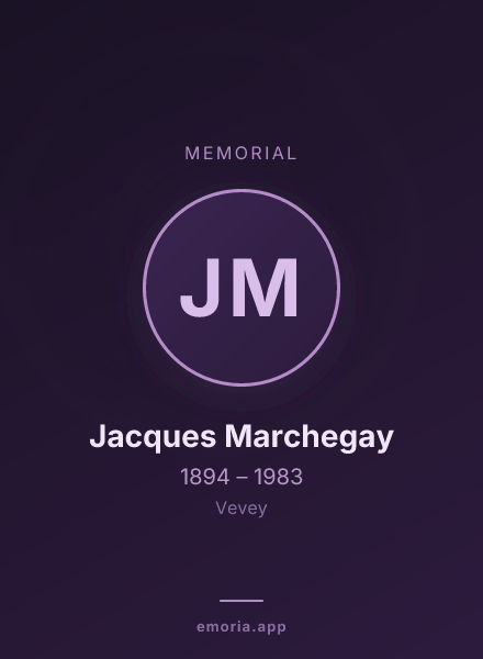 Memorial portrait of Jacques Marchegay