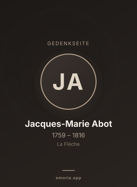Gedenkportrait von Jacques-Marie Abot