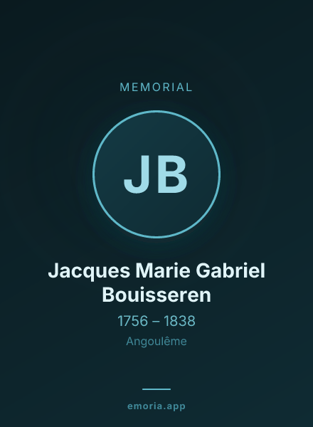 Memorial portrait of Jacques Marie Gabriel Bouisseren
