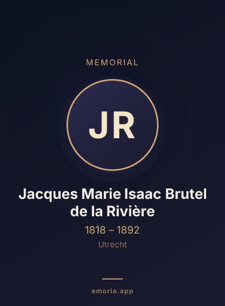 Memorial portrait of Jacques Marie Isaac Brutel de la Rivière