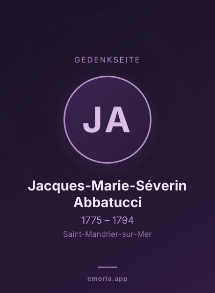 Gedenkportrait von Jacques-Marie-Séverin Abbatucci