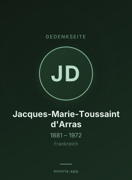 Gedenkportrait von Jacques-Marie-Toussaint d'Arras