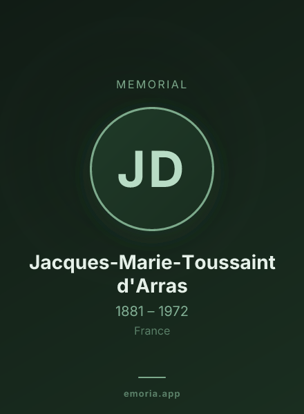 Memorial portrait of Jacques-Marie-Toussaint d'Arras