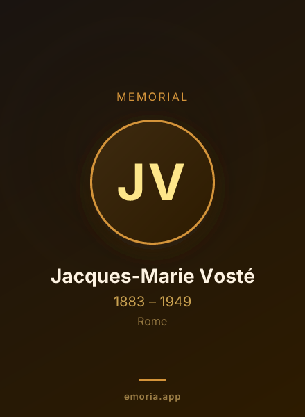 Memorial portrait of Jacques-Marie Vosté