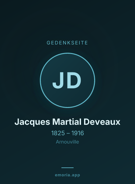 Gedenkportrait von Jacques Martial Deveaux