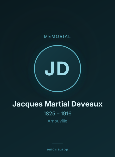 Memorial portrait of Jacques Martial Deveaux