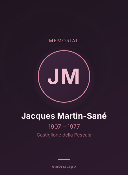 Memorial portrait of Jacques Martin-Sané
