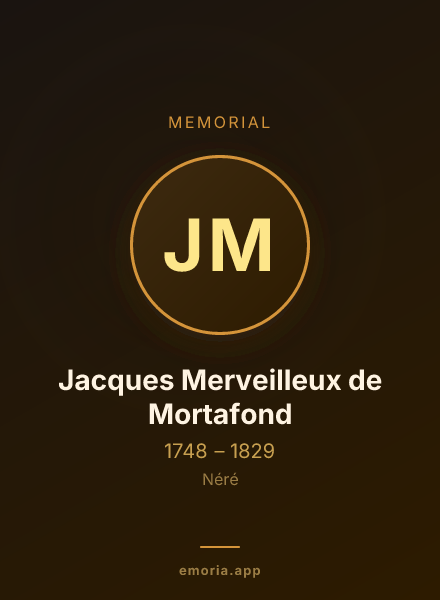 Memorial portrait of Jacques Merveilleux de Mortafond