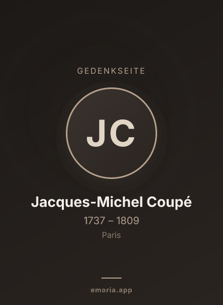 Gedenkportrait von Jacques-Michel Coupé