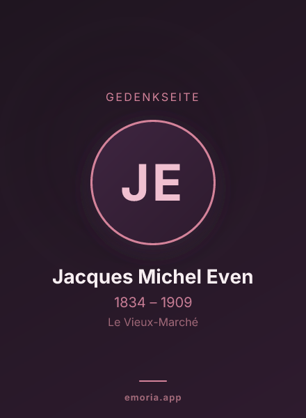 Gedenkportrait von Jacques Michel Even