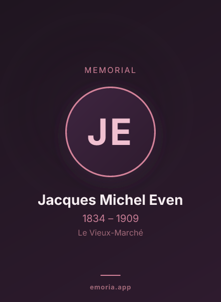 Memorial portrait of Jacques Michel Even
