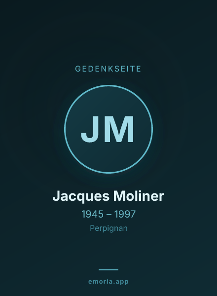Gedenkportrait von Jacques Moliner