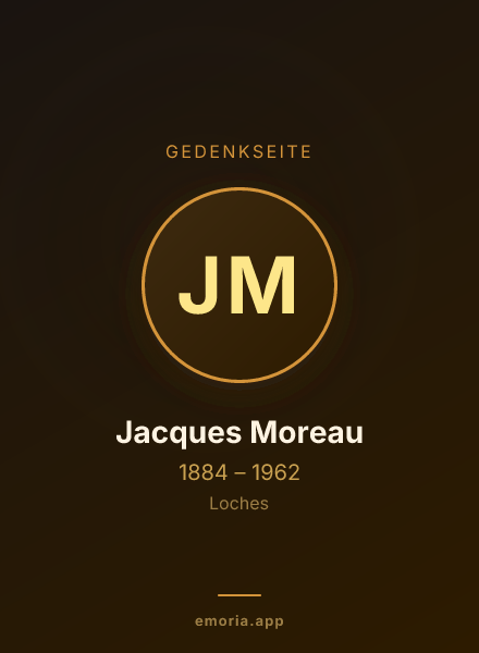 Gedenkportrait von Jacques Moreau
