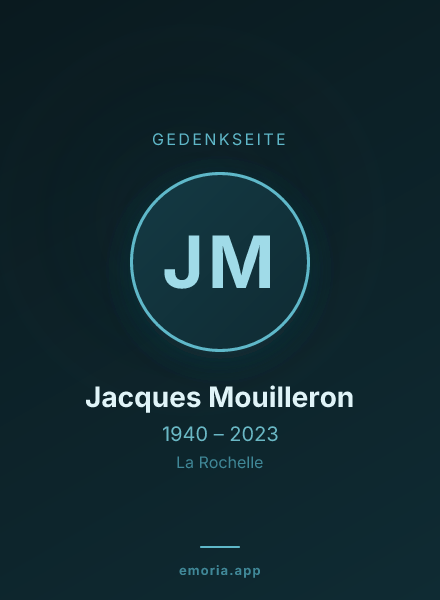 Gedenkportrait von Jacques Mouilleron