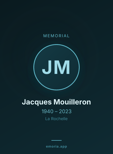 Memorial portrait of Jacques Mouilleron