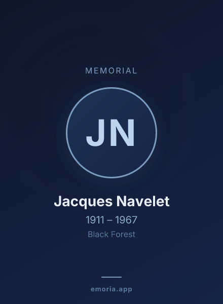 Memorial portrait of Jacques Navelet