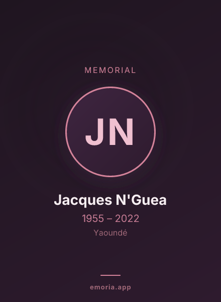 Memorial portrait of Jacques N'Guea