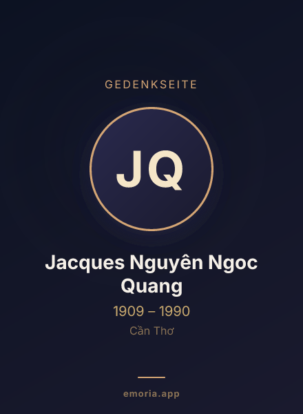 Gedenkportrait von Jacques Nguyên Ngoc Quang