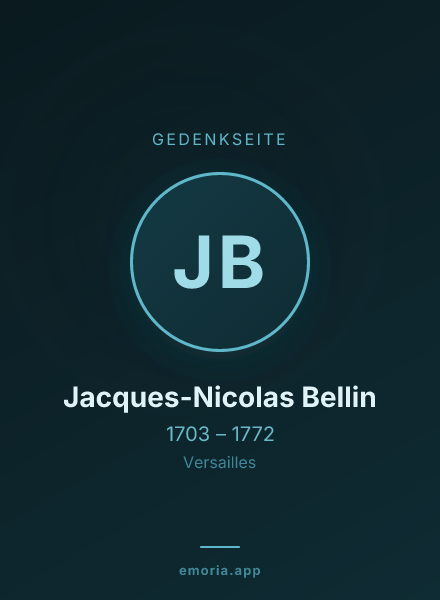 Gedenkportrait von Jacques-Nicolas Bellin