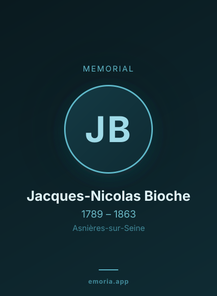 Memorial portrait of Jacques-Nicolas Bioche