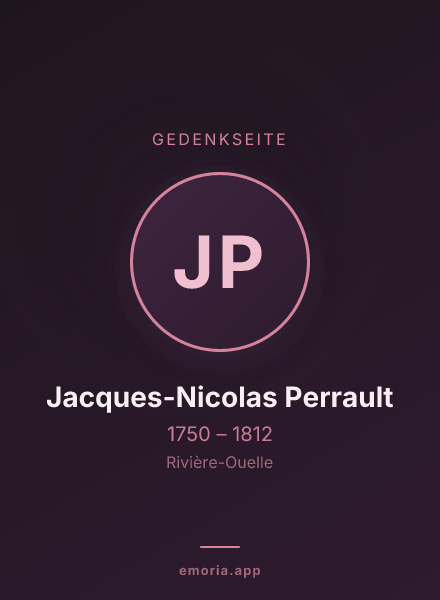 Gedenkportrait von Jacques-Nicolas Perrault