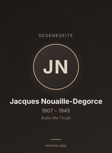 Gedenkportrait von Jacques Nouaille-Degorce