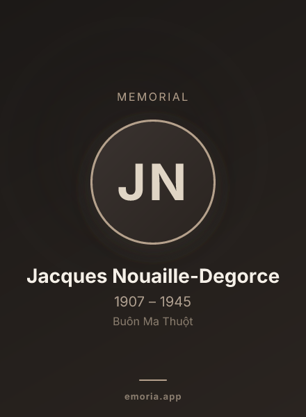 Memorial portrait of Jacques Nouaille-Degorce