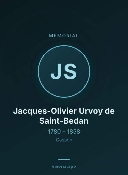 Memorial portrait of Jacques-Olivier Urvoy de Saint-Bedan