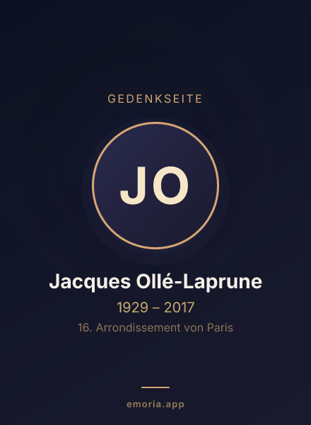 Gedenkportrait von Jacques Ollé-Laprune