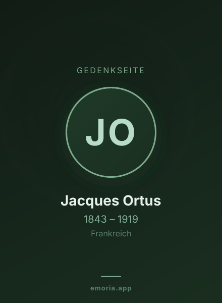 Gedenkportrait von Jacques Ortus