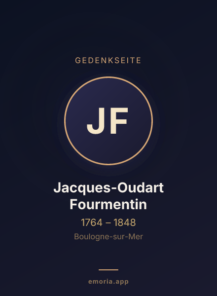 Gedenkportrait von Jacques-Oudart Fourmentin