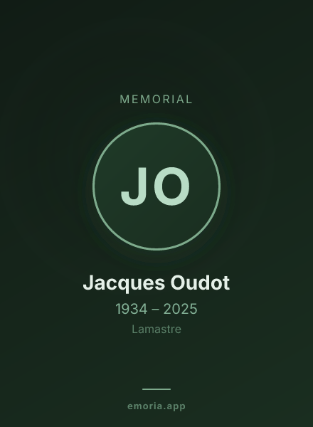 Memorial portrait of Jacques Oudot