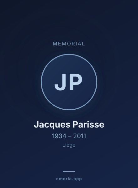 Memorial portrait of Jacques Parisse