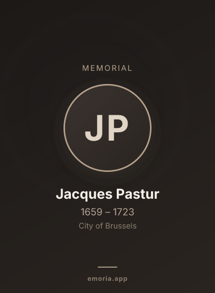 Memorial portrait of Jacques Pastur